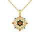 925 Sterling Silver Lotus Flower Zircon Necklace 925 Sterling Silver Lotus Flower Zircon Necklace