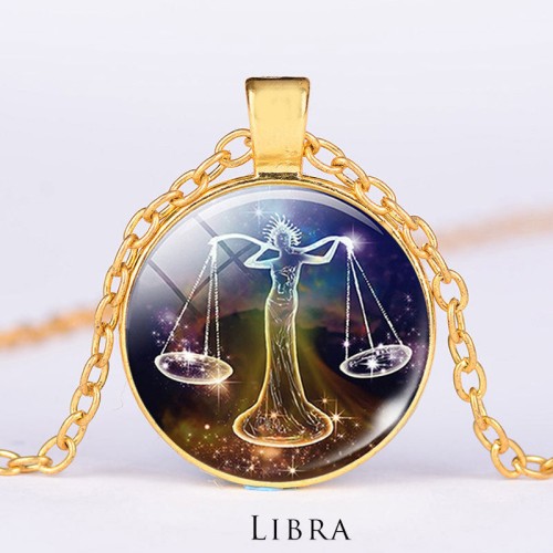 12 Constellations Zodiac Moon Star Protection Necklace 12 Constellations Zodiac Moon Star Protection Necklace