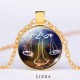 12 Constellations Zodiac Moon Star Protection Necklace 12 Constellations Zodiac Moon Star Protection Necklace