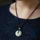 Round Jade Peace Buckle Luck Necklace Round Jade Peace Buckle Luck Necklace