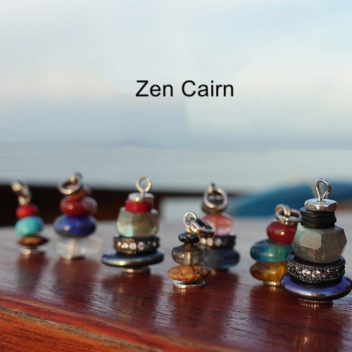 Zen Cairn Labradorite Crystal Calm Necklace
