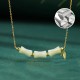 Hetian Jade Bamboo Fu Character Necklace Set Hetian Jade Bamboo Fu Character Necklace Set