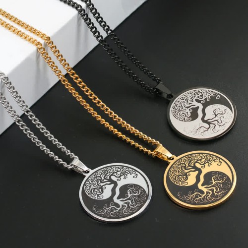 Tree of Life Titanium Steel Necklace Pendant