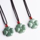 Lucky Four Leaf Clover Jade Prosperity Necklace Lucky Four Leaf Clover Jade Prosperity Necklace