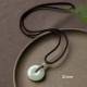 Round Jade Peace Buckle Luck Necklace Round Jade Peace Buckle Luck Necklace