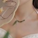 Bamboo Leaf Jade Wealth Pendant Necklace Bamboo Leaf Jade Wealth Pendant Necklace