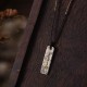 Chinese Character Copper Coin Wealth Necklace Pendant