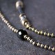 Ebony Dzi Bead Peace Couple Bracelet Necklace Ebony Dzi Bead Peace Couple Bracelet Necklace