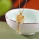 925 Sterling Silver Hetian White Jade Butterfly Blessing Necklace 925 Sterling Silver Hetian White Jade Butterfly Blessing Necklace