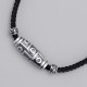 999 Silver Nine-Eye Dzi Bead Protection Necklace 999 Silver Nine-Eye Dzi Bead Protection Necklace