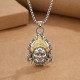 Yellow God of Wealth Amulet Necklace Yellow God of Wealth Amulet Necklace