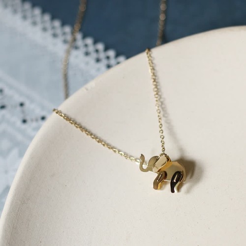 Elephant Titanium Steel Luck Necklace