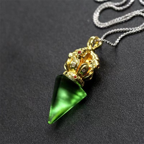 Tibetan Dorje Vajra Lotus Liuli Strength Necklace Pendant Tibetan Dorje Vajra Lotus Liuli Strength Necklace Pendant