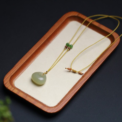 Hetian Jade Small Bag Prosperity String Necklace Pendant Hetian Jade Small Bag Prosperity String Necklace Pendant