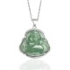 925 Silver Laughing Buddha Jade Luck Necklace 925 Silver Laughing Buddha Jade Luck Necklace