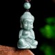 Jade Meditation Buddha Amulet Serenity Necklace