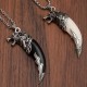 Wolf Tooth Titanium Steel Balance Necklace Wolf Tooth Titanium Steel Balance Necklace