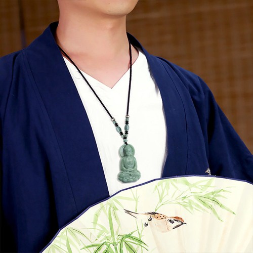 Amitabha Buddha Jade Amulet Necklace Pendant Amitabha Buddha Jade Amulet Necklace Pendant