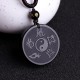 Black Obsidian Taoism Strength Necklace Pendant Black Obsidian Taoism Strength Necklace Pendant