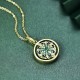 Sterling Silver Lotus Flower Enlightenment Rotatable Pendant Sterling Silver Lotus Flower Enlightenment Rotatable Pendant