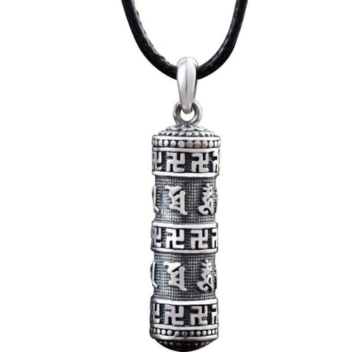 Tibetan Om Mani Padme Hum Buddha Luck Necklace Tibetan Om Mani Padme Hum Buddha Luck Necklace