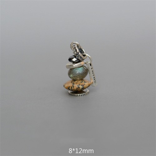 Zen Cairn Labradorite Crystal Calm Necklace