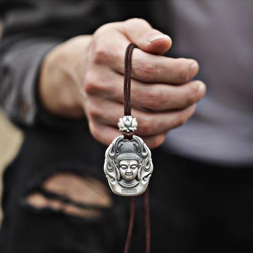 Chinese Zodiac Buddha Om Mani Padme Hum Lotus Necklace Chinese Zodiac Buddha Om Mani Padme Hum Lotus Necklace