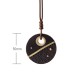 Handcrafted Ebony Wood Copper Peace Necklace Handcrafted Ebony Wood Copper Peace Necklace