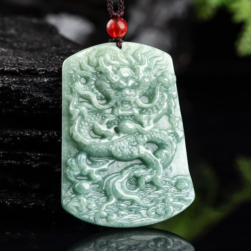 Jade Zodiac Dragon Sea Luck Necklace Jade Zodiac Dragon Sea Luck Necklace