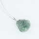 925 Sterling Silver Laughing Buddha Jade Protection Necklace