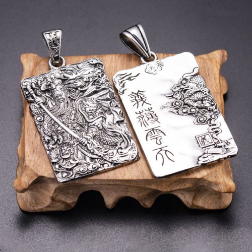 Guan Gong Dragon Wealth Necklace Pendant Guan Gong Dragon Wealth Necklace Pendant
