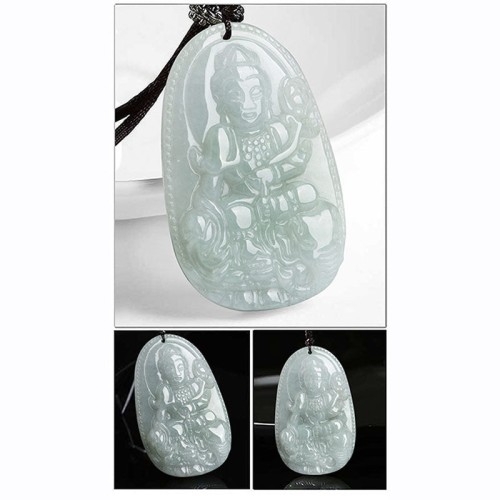 Chinese Zodiac Natal Buddha Jade Prosperity Necklace