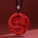 Year of the Dragon Cinnabar Copper Coin Necklace Year of the Dragon Cinnabar Copper Coin Necklace