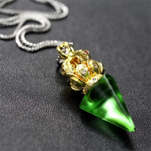 Tibetan Dorje Vajra Lotus Liuli Strength Necklace Pendant Tibetan Dorje Vajra Lotus Liuli Strength Necklace Pendant