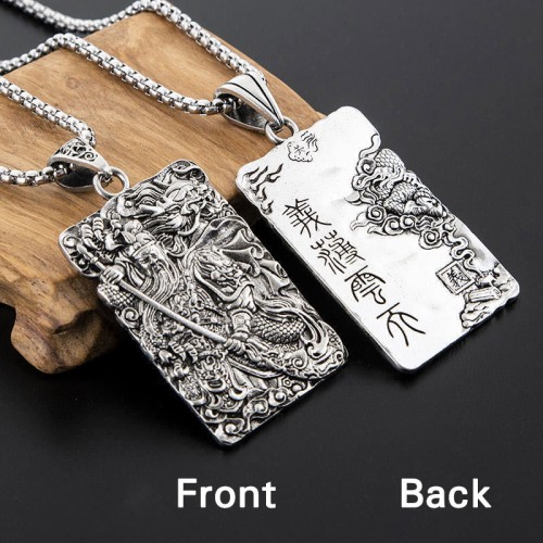 Guan Gong Dragon Wealth Necklace Pendant Guan Gong Dragon Wealth Necklace Pendant