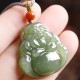 Laughing Buddha Hetian Jade Abundance Necklace
