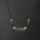 Tibetan Nine-Eye Dzi Bead Protection Necklace