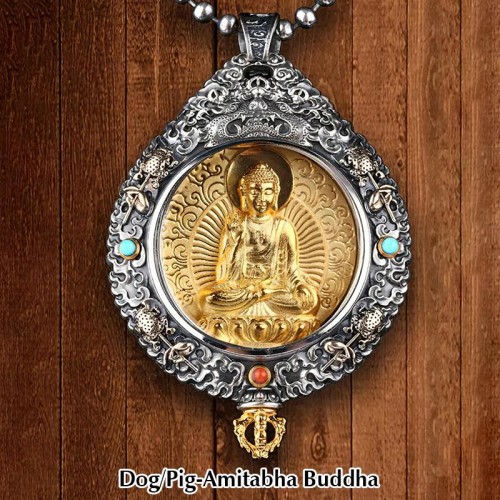 Zodiac Buddha Thangka Wealth Necklace Zodiac Buddha Thangka Wealth Necklace