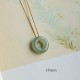 Round Jade Peace Buckle Luck Necklace Pendant Round Jade Peace Buckle Luck Necklace Pendant