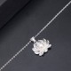 925 Sterling Silver Lotus Flower Pearl Wealth Necklace 925 Sterling Silver Lotus Flower Pearl Wealth Necklace