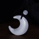 Silver Sheen Obsidian Crescent Moon Couple Necklace Pendant Silver Sheen Obsidian Crescent Moon Couple Necklace Pendant