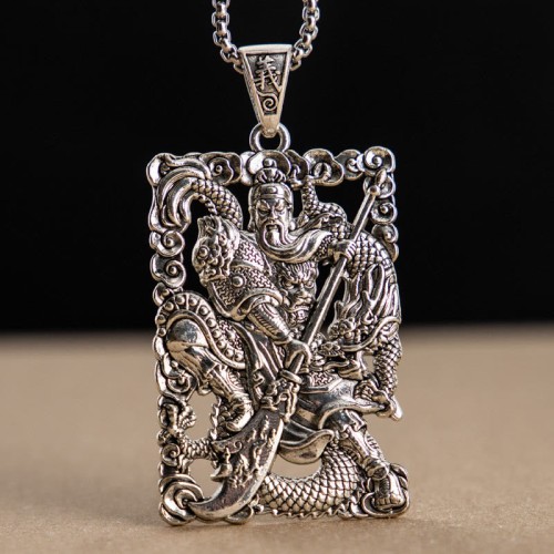 Guan Gong Dragon Wealth Necklace Pendant Guan Gong Dragon Wealth Necklace Pendant