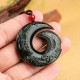 Hetian Cyan Jade Success Necklace Pendant