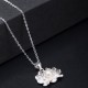 925 Sterling Silver Lotus Flower Pearl Wealth Necklace 925 Sterling Silver Lotus Flower Pearl Wealth Necklace