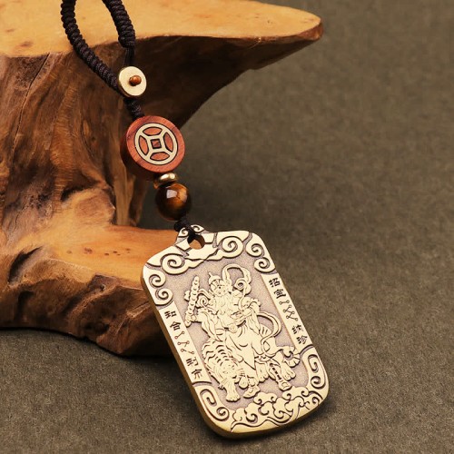 Zhao Gongming Copper Protection Necklace Pendant