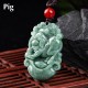 Natural Jade 12 Chinese Zodiac Prosperity Necklace Natural Jade 12 Chinese Zodiac Prosperity Necklace