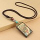 Tibet God of Wealth Ebony Peace Necklace Tibet God of Wealth Ebony Peace Necklace