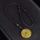 Taoism Five Sacred Mountains Yin Yang Liuli Crystal Balance Necklace