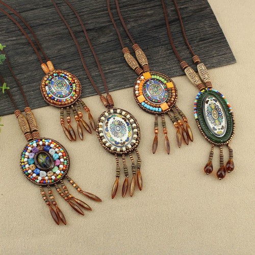 Mandala Beads Creativity Necklace Pendant