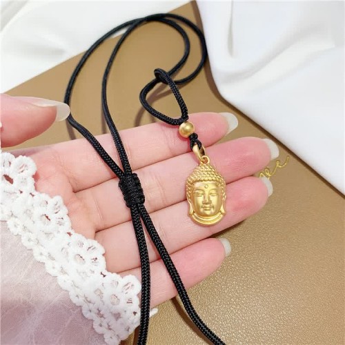 Gold Buddha Copper Wealth Necklace Pendant Gold Buddha Copper Wealth Necklace Pendant